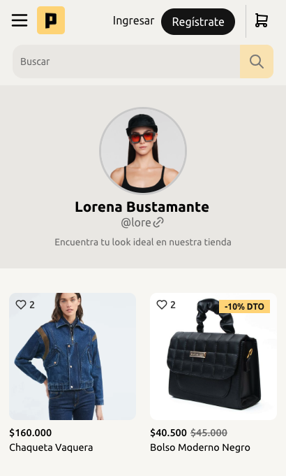 Perfil de usuario en Pásalo